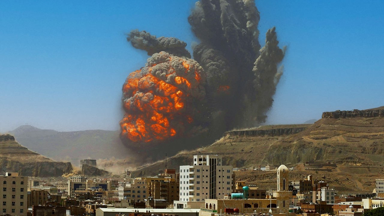 B-2 Stealth Bomber Drops The Worlds BIGGEST Bomb (*REAL FOOTAGE*) Iran Nuclear Facility Destroyed